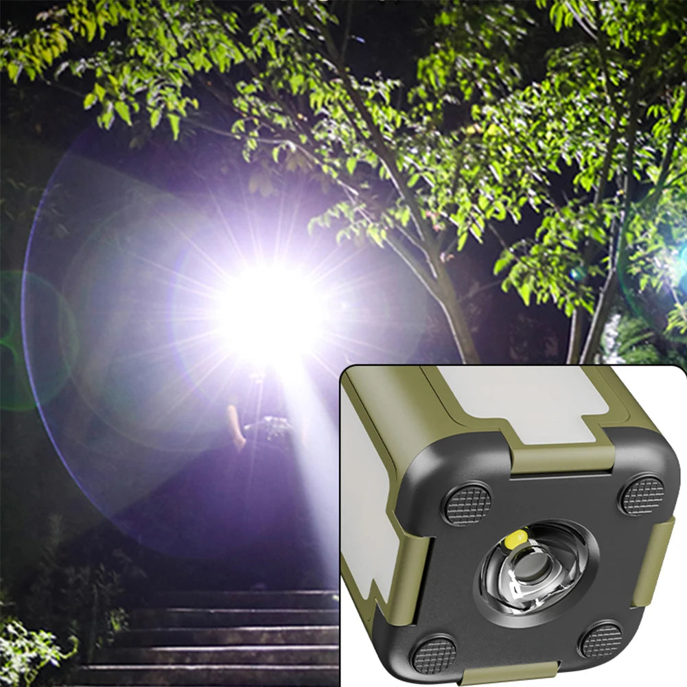 Power bank lampada da campeggio pieghevole
